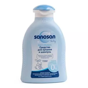 Sanosan Средство для купания и шампунь, 200 мл