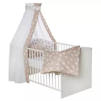 Schardt Комплект постельного белья Little Sheep, 4 предмета, бежевый