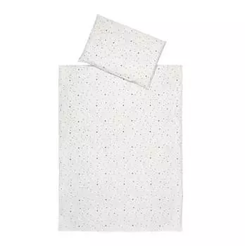 Schardt Комплект постельного белья Little Stars, 2 предмета, белый/золотой