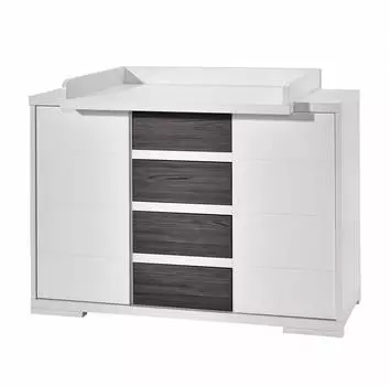 Schardt Пеленальный комод Maxx Fleetwood, белый/серый