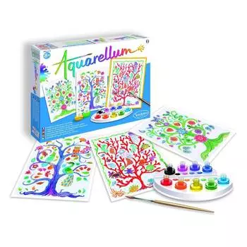 SentoSphere Акварельная раскраска "Деревья жизни"