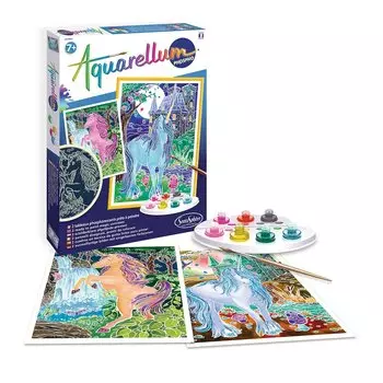 SentoSphere Акварельные раскраски "Единорог", светятся в темноте