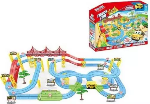 Shantou Gepai Автотрек - Зоопарк 2 уровня световые и звуковые эффекты