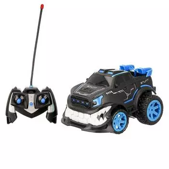 Shantou Машинка акробат ANGRY STUNT CAR на пульте управления, синяя