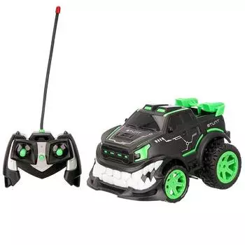 Shantou Машинка акробат ANGRY STUNT CAR на пульте управления, зеленая