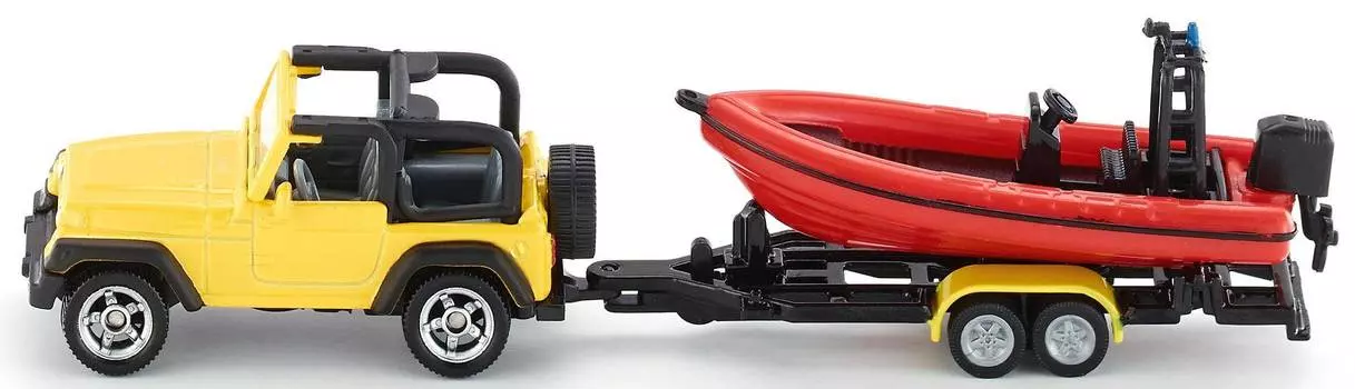 SIKU Джип с лодкой