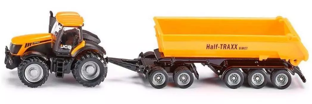 SIKU Трактор с прицепом-кузовом, желтый