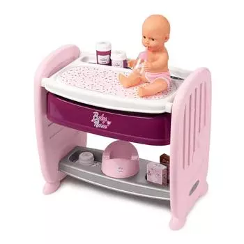 Smoby Baby Nurse Пупс + кроватка с регулируемой высотой