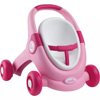 Smoby Коляска-ходунки для кукол MiniKiss 3 в 1