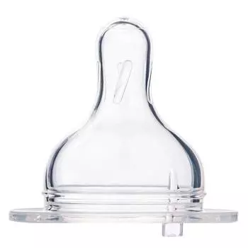 Соска для бутылочек с широким горлом Canpol EasyStart силиконовая, 1 шт, 21/719, поток для новорожденных