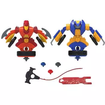 Spin Racers Набор волчков-трансформеров "Кинжал и Огнедышащий", 2в1