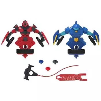 Spin Racers Набор волчков-трансформеров "Саблезуб и рец", 2в1