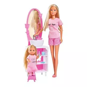 Steffi Куклы Штеффи и Еви Время умываться