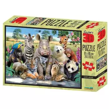 Стерео пазл PRIME 3D 10009 Экзотическая живая природа