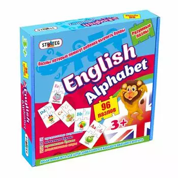 STRATEG Пазл "English alfabet", 96 деталей