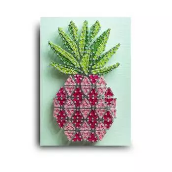 STRING ART LAB Набор для творчества в технике string art "Ананас"