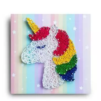 STRING ART LAB Набор для творчества в технике string art "Единорог"