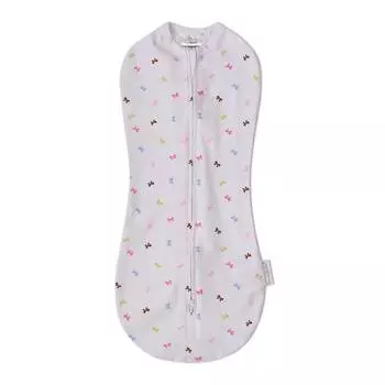 Summer Infant Конверт для пеленания новорожденных на молнии SwaddlePod, размер S, бантики