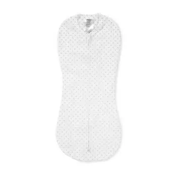 Summer Infant Конверт для пеленания новорожденных на молнии SwaddlePod, размер S, серые звезды