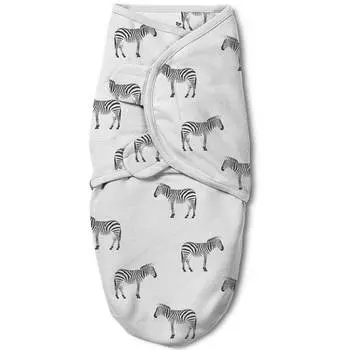 Summer Infant Конверт на липучке Swaddleme Luxe With Easy Change, размер S/M, зебра