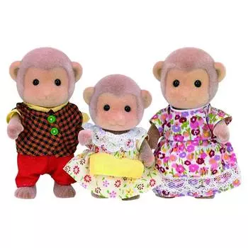 Sylvanian Families набор "Семья Обезьян", 3 фигурки