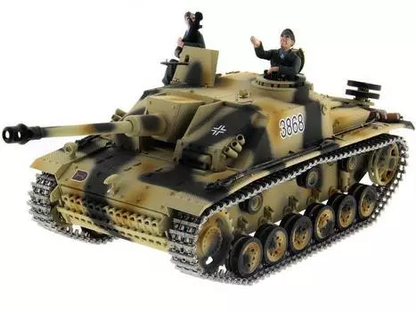 Taigen Радиоуправляемый танк "Sturmgeschutz III ausf gsd kfz" (Германия), 1/16, HC версия, 2.4G, RTR