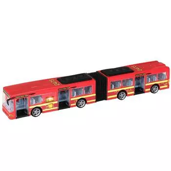 Teamsterz Автобус с гармошкой, 46 см (свет, звук), красный