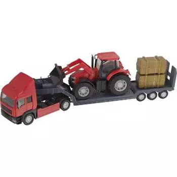 Teamsterz Фермерский грузовой автомобиль с трактором, красный