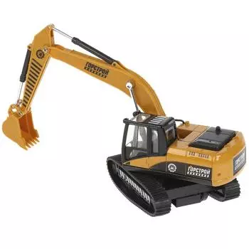 Технопарк Машина инерционная ГУСЕНИЧНЫЙ ЭКСКАВАТОР, 17,5 см свет / звук