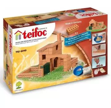 TEIFOC Конструктор Дом, 2 модели, TEI 4010, 79 деталей