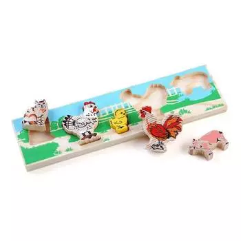 ТОМИК Доска-вкладыш Домашние животные "Двор"