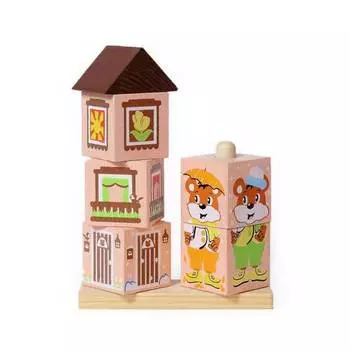 ТОМИК Кубики на палочке "Мишка"