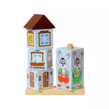 ТОМИК Кубики на палочке "Зайка"