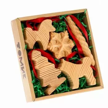 ТОМИК Набор ёлочных игрушек, красный