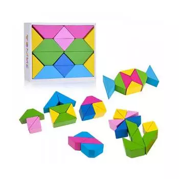 ТОМИК Набор "Цветные треугольники", 16 деталей