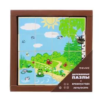 ТОМИК Пазл "Времена года - Лето, осень", 16 деталей