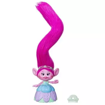 Trolls Игрушка Hasbro Поопи с супер длинными поднимающимися волосами