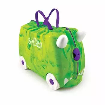 Trunki Чемодан на колесиках "Динозавр", зеленый