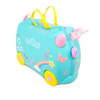 Trunki Чемодан на колесиках "Единорог Уна", голубой