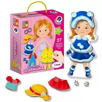 VLADI TOYS Магнитная игра "Одевашка Соня"