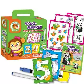 VLADI TOYS Развивающая игра Чудо-маркер "Зоопарк"