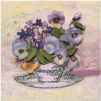 ВОЛШЕБНАЯ МАСТЕРСКАЯ Мозаика из пайеток "Анютины глазки"