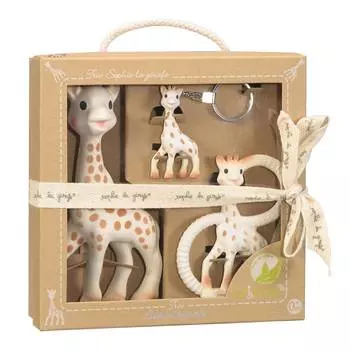 Vulli Подарочный набор игрушек-прорезывателей "Жирафик Софи", 3 в 1