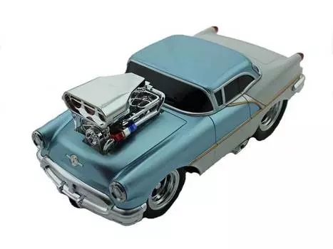 Wangfeng Радиоуправляемая машина из серии Muscle Сar с гоночным Мотором, 1/16, свет и звук, голубая