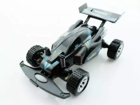 Wangfeng Радиоуправляемая машинка Багги Супергонщик, 1/20 со светом, черная