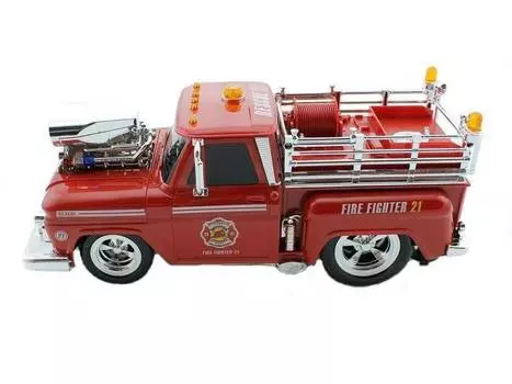 Wangfeng Радиоуправляемая пожарная машина из серии Muscle Сar с гоночным Мотором, 1/16, и свет + звук