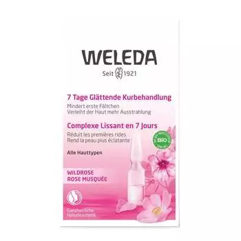 Weleda Разглаживающий концентрат с маслом розы москета, 7x0,8 мл