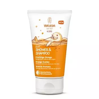 Weleda Шампунь-гель детский для волос и тела Апельсин, 150мл