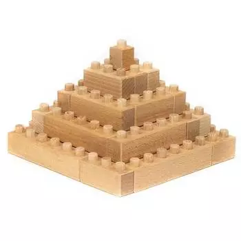 WOOD BLOCKS Конструктор, 55 деталей