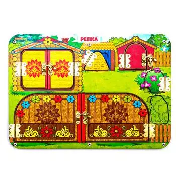 WoodlandToys Бизиборд - сказка "Репка"